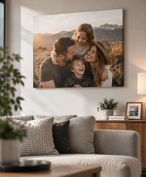 Obraz z vlastnej fotografie v spálni